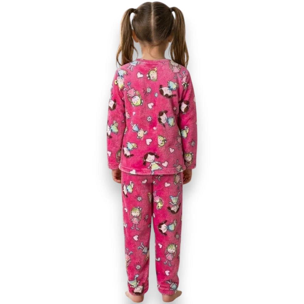 Pijama Polar Abierta Manga Larga Pantalón Niña Sleepy 5393 - Image 4