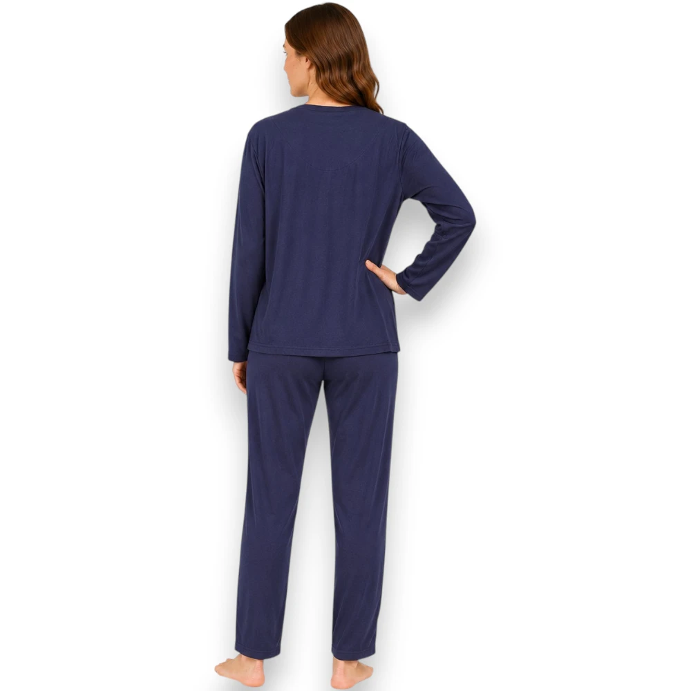 Pijama Manga Larga Con Pantalón Para Mujer Deborah 5402 - Image 4