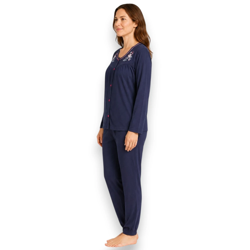 Pijama Manga Larga Con Pantalón Para Mujer Deborah 5402 - Image 2