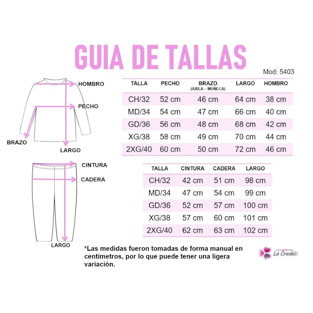 Pijama Manga Larga Con Pantalón Para Mujer Deborah 5403 - Image 3