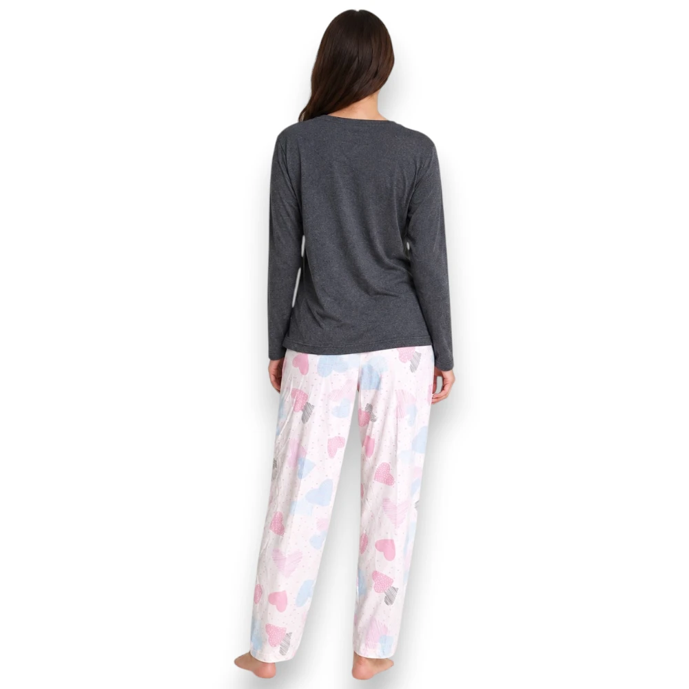 Pijama Manga Larga Con Pantalón Para Mujer Deborah 5403 - Image 4