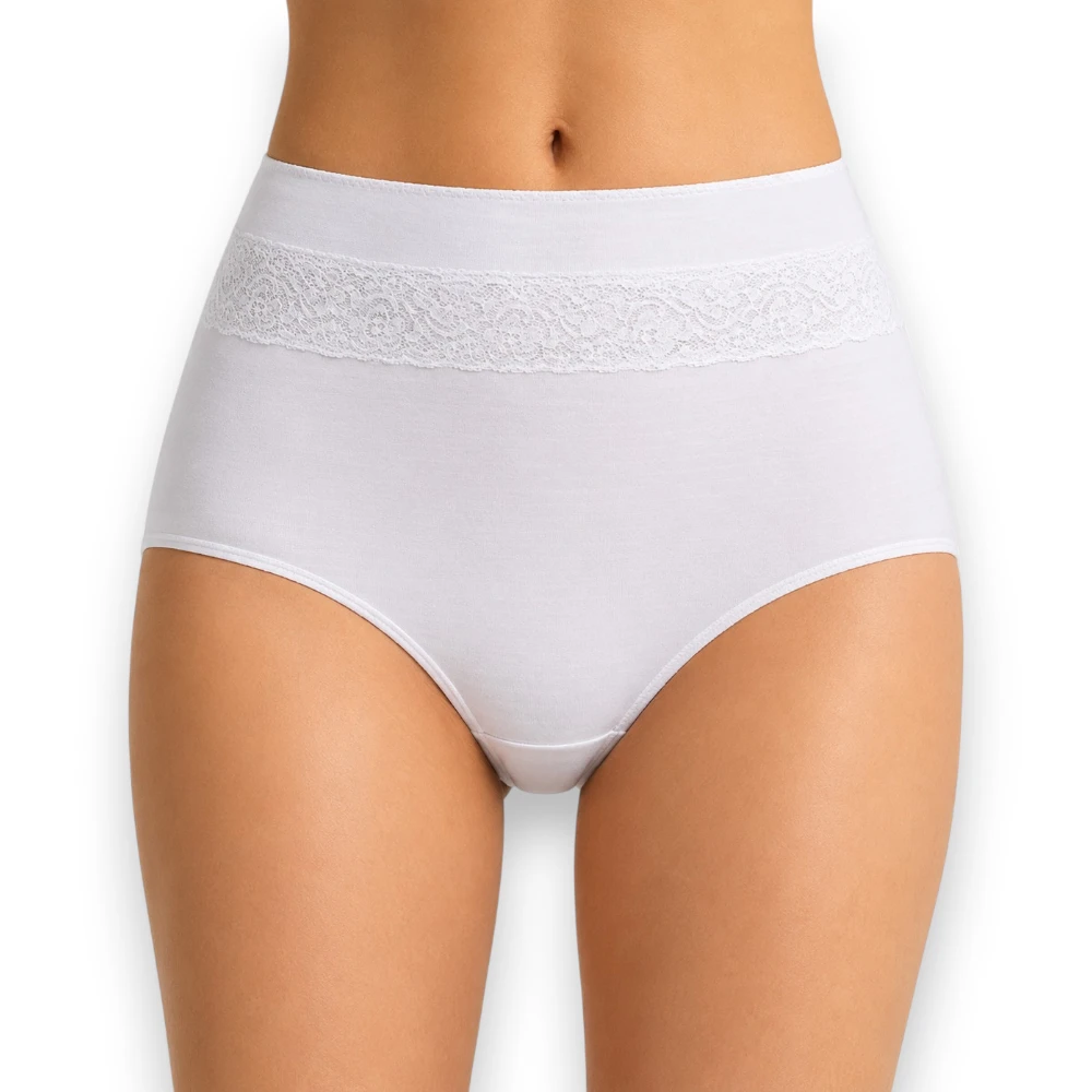 Panty Completa Encaje En Cintura Microfibra Bras Jade 5800 - Image 4