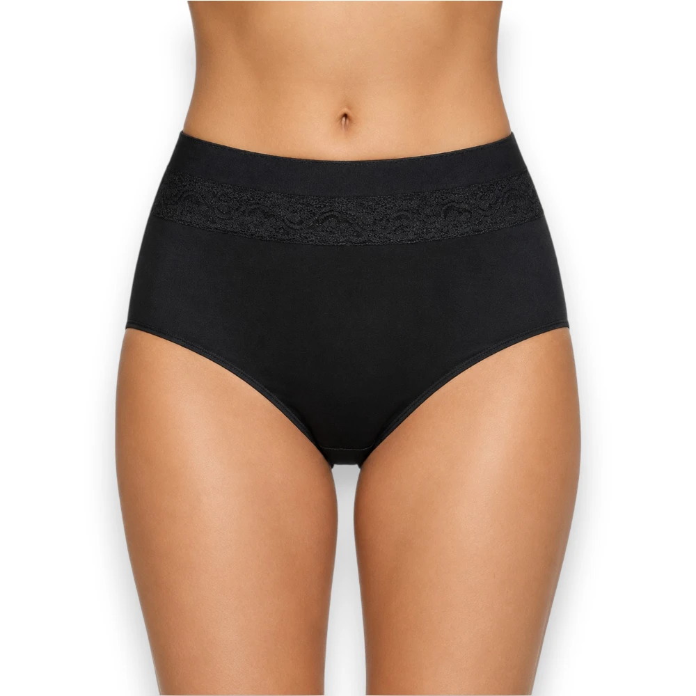 Panty Completa Encaje En Cintura Microfibra Bras Jade 5800 - Image 5
