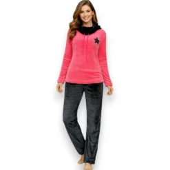 pijama-polar-manga-larga-mujer-flannel-pantalon-58217