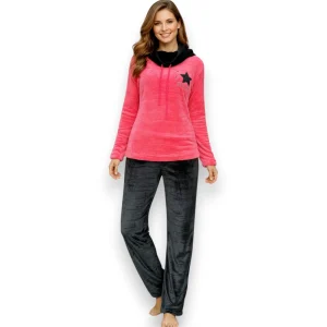 pijama-polar-manga-larga-mujer-flannel-pantalon-58217