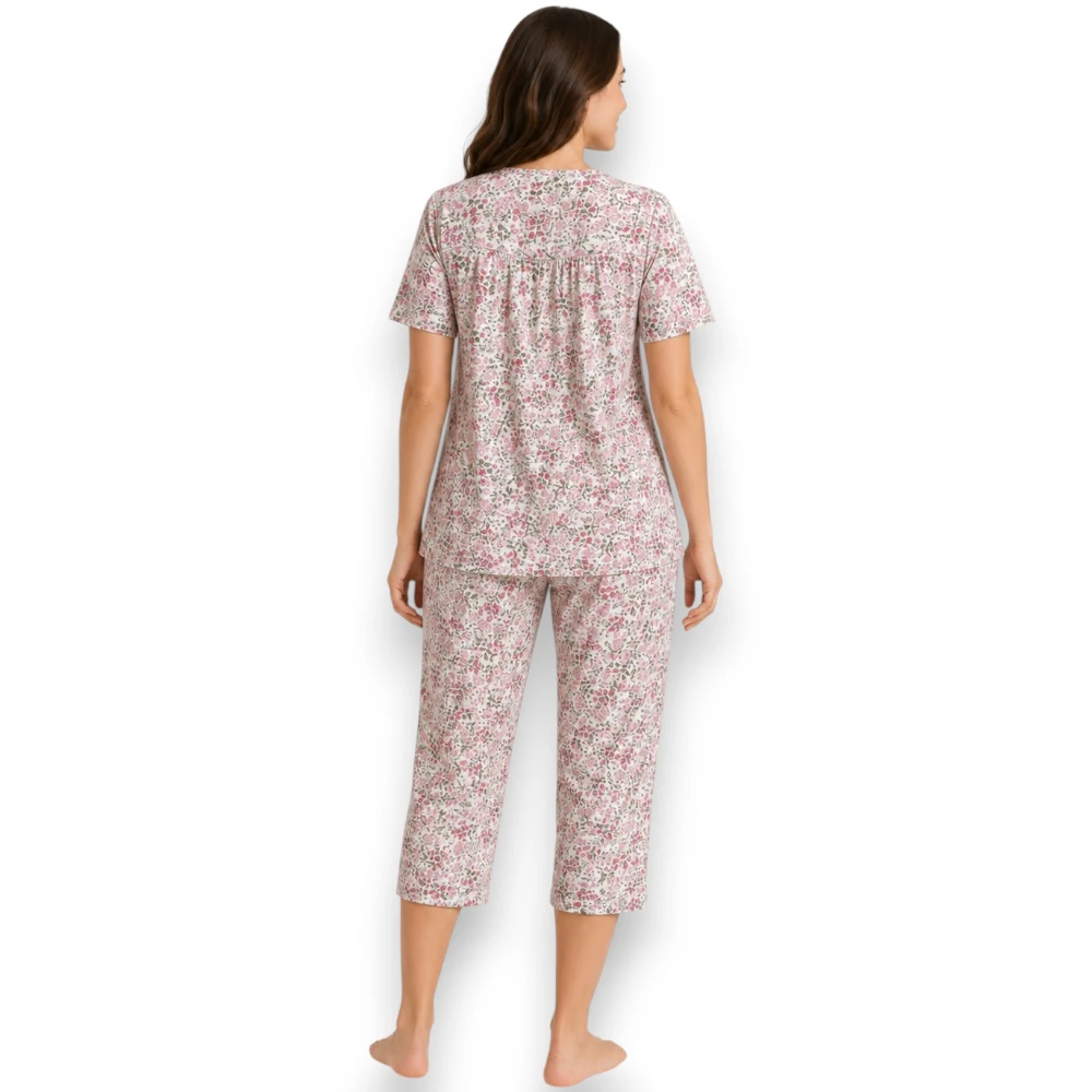 Pijama Manga Corta Pantalón Dama/mujer 60195 Intime Lingerie - Image 3