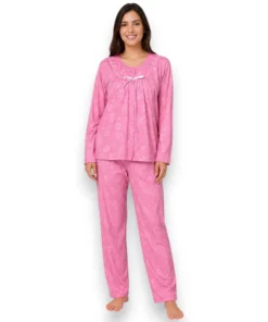 pijama-polar-abierta-botones-manga-larga-mujer-intime-60445