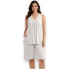 pijama-sin-manga-bermuda-algodon-poliester-intime-60473