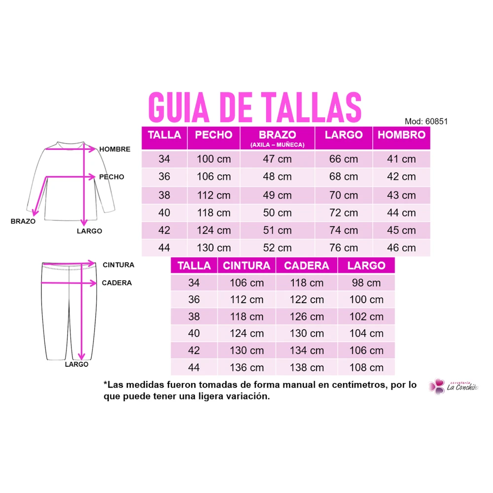 Guía de tallas