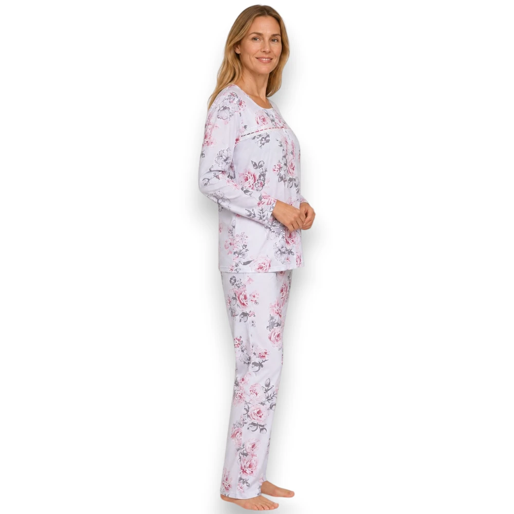 Pijama Manga Larga Con Pantalón Dama Intime 60859 - Image 2