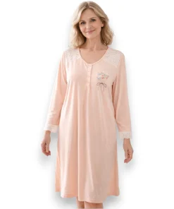 pijama-camison-manga-larga-algodon-deborah-6200-dama-mujer