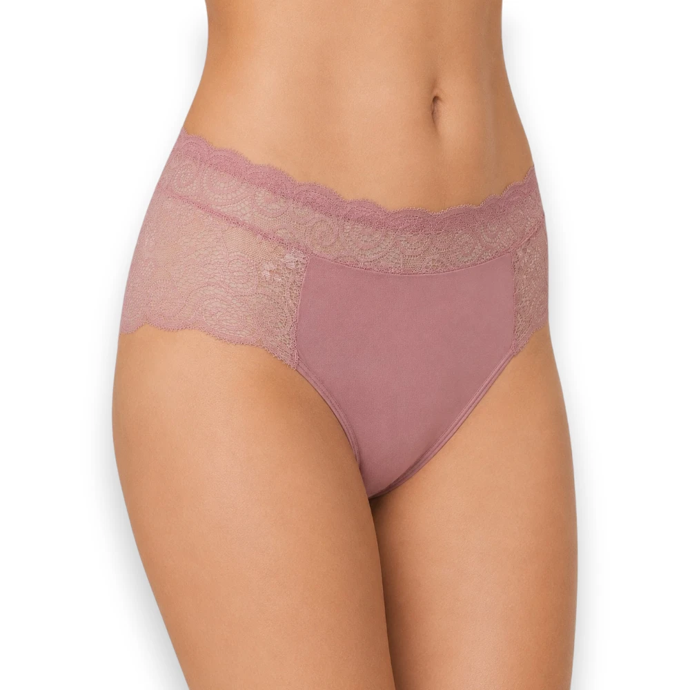 Panty Cachetero Corte Alto Con Encaje Mujer Bras Jade 6233 - Image 2