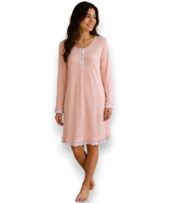 pijama-camison-algodon-manga-larga-dama-deborah-6302