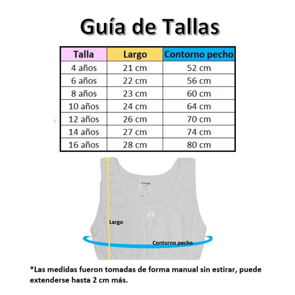 Guía de tallas