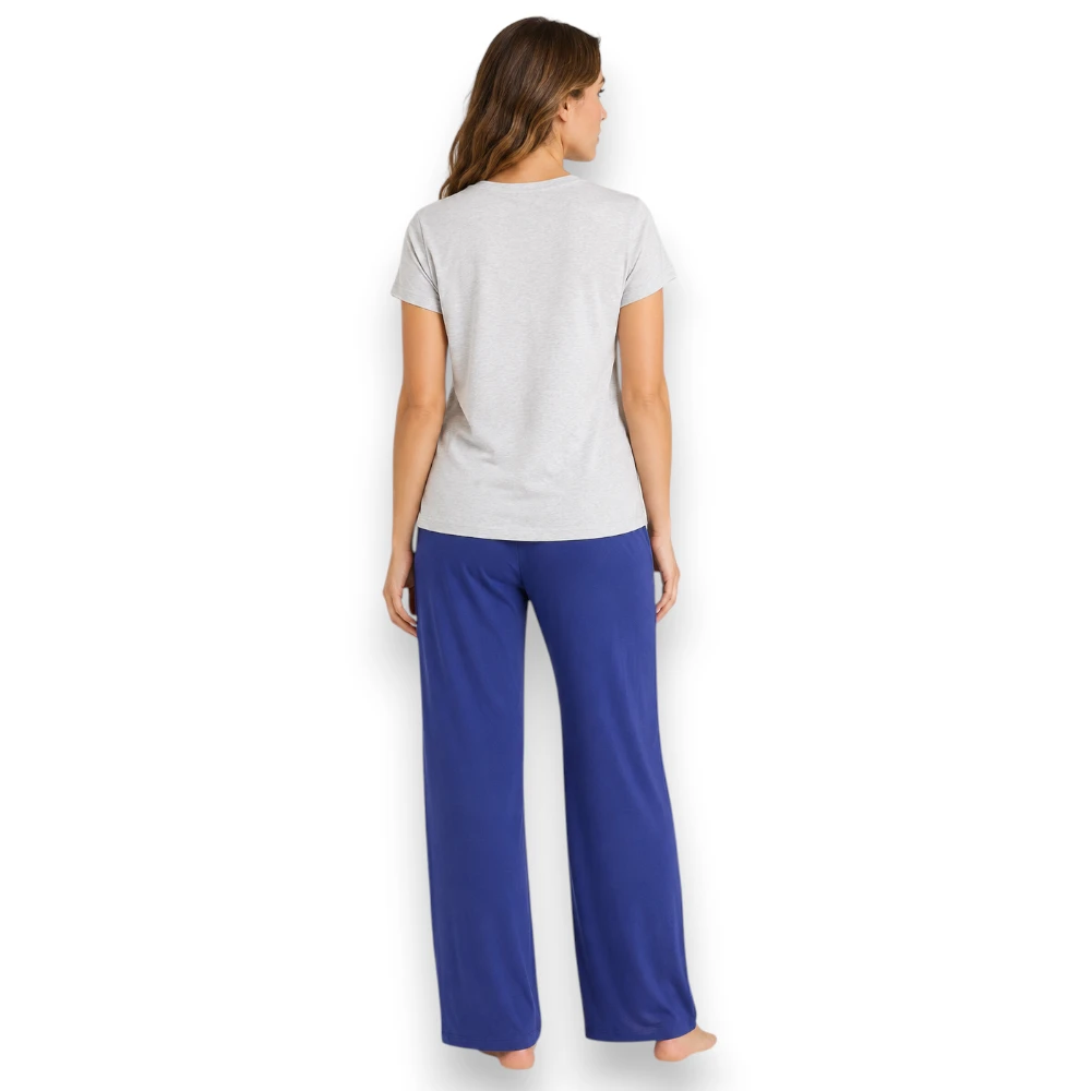 Pijama Manga Corta Pantalón Con Algodón Mujer 72727 Skiny - Image 3