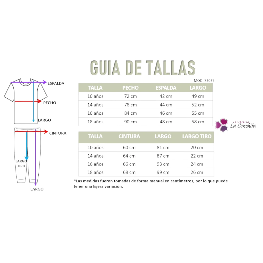 Guía de tallas