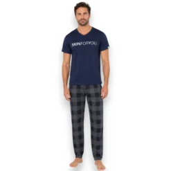 pijama-ligera-manga-corta-con-pantalon-hombre-skiny-74684