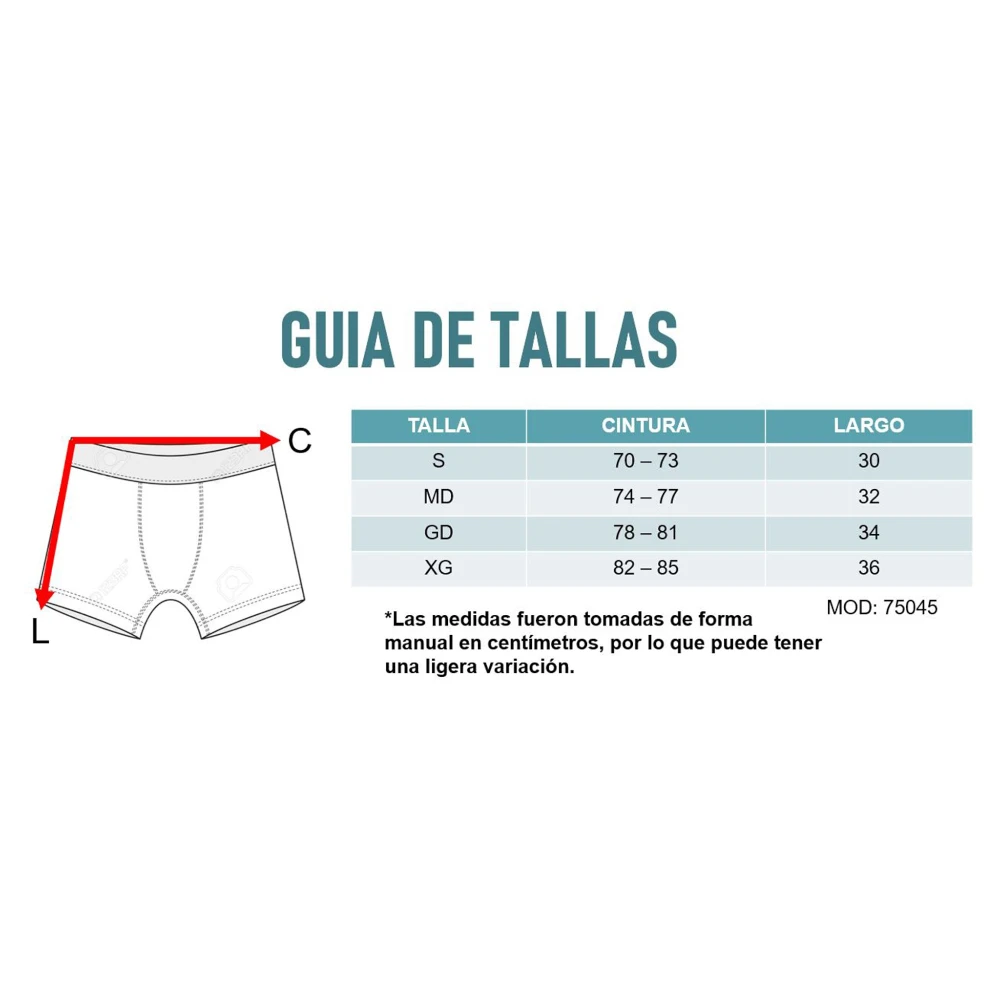Boxer Corte Medio Algodón Paquete 2 Piezas Skiny 75045 - Image 3
