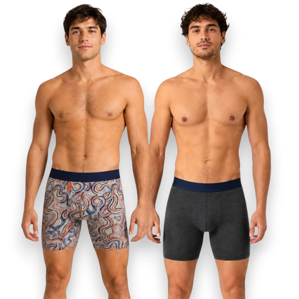 Boxer Corte Medio Algodón Paquete 2 Piezas Skiny 75045 - Image 2