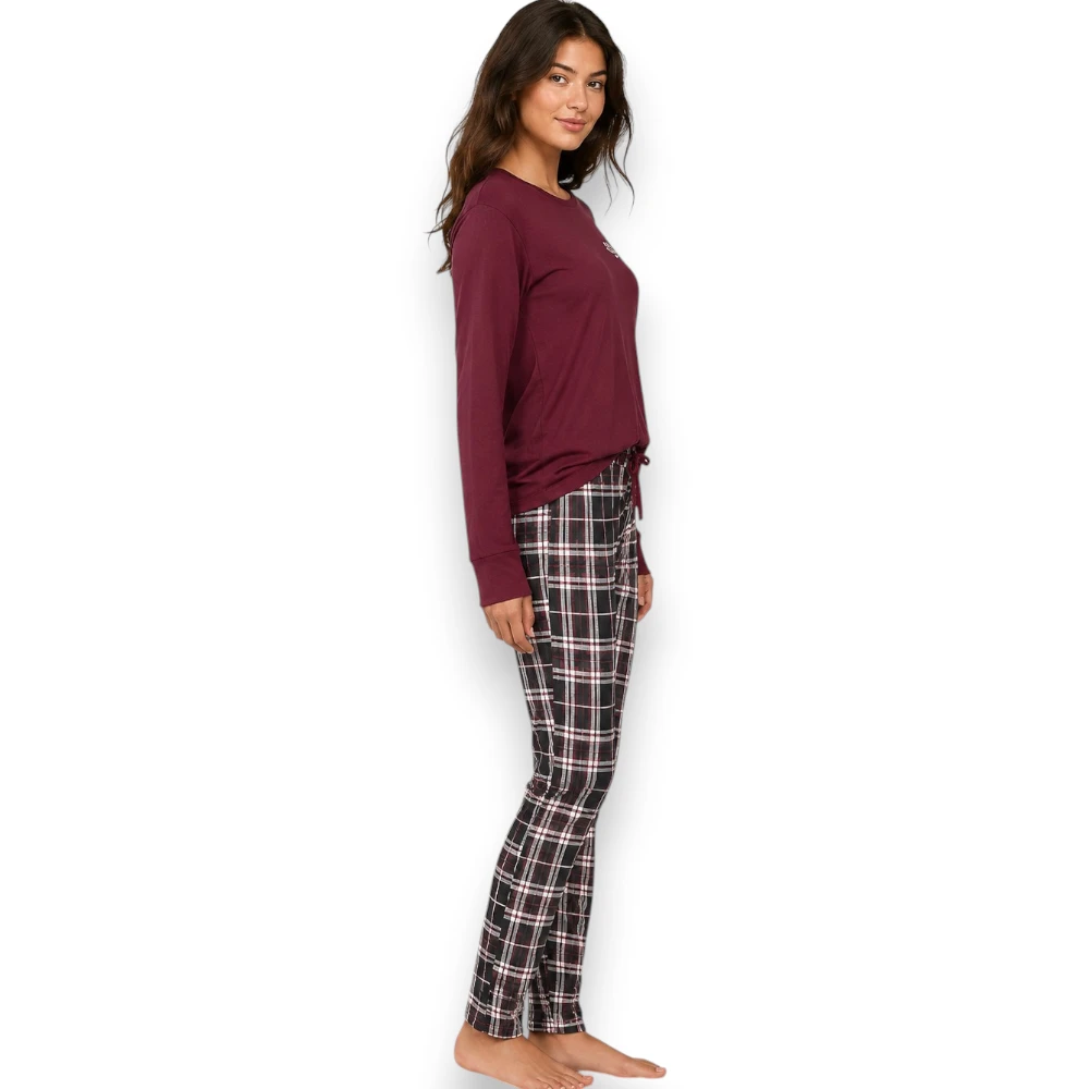 Pijama Manga Larga Pantalón Dama Skiny 75418 - Image 2