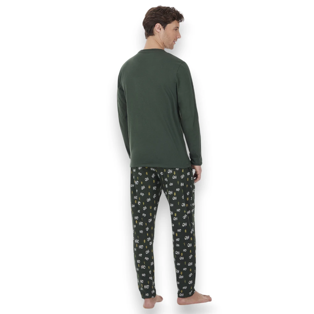 Pijama Navideña Hombre Manga Larga Pantalón Skiny 75486 - Image 3