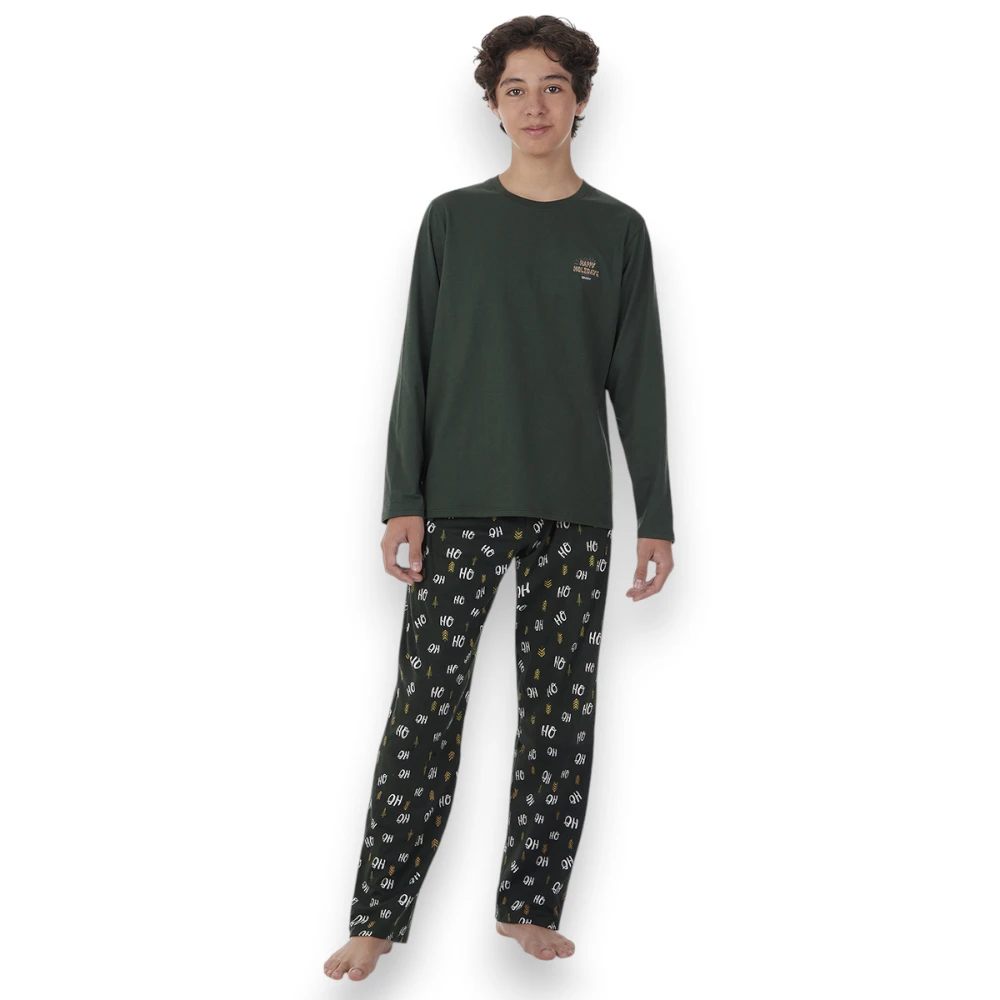 Pijama Navideña Niño Manga Larga Pantalón Skiny 75556 - Image 2