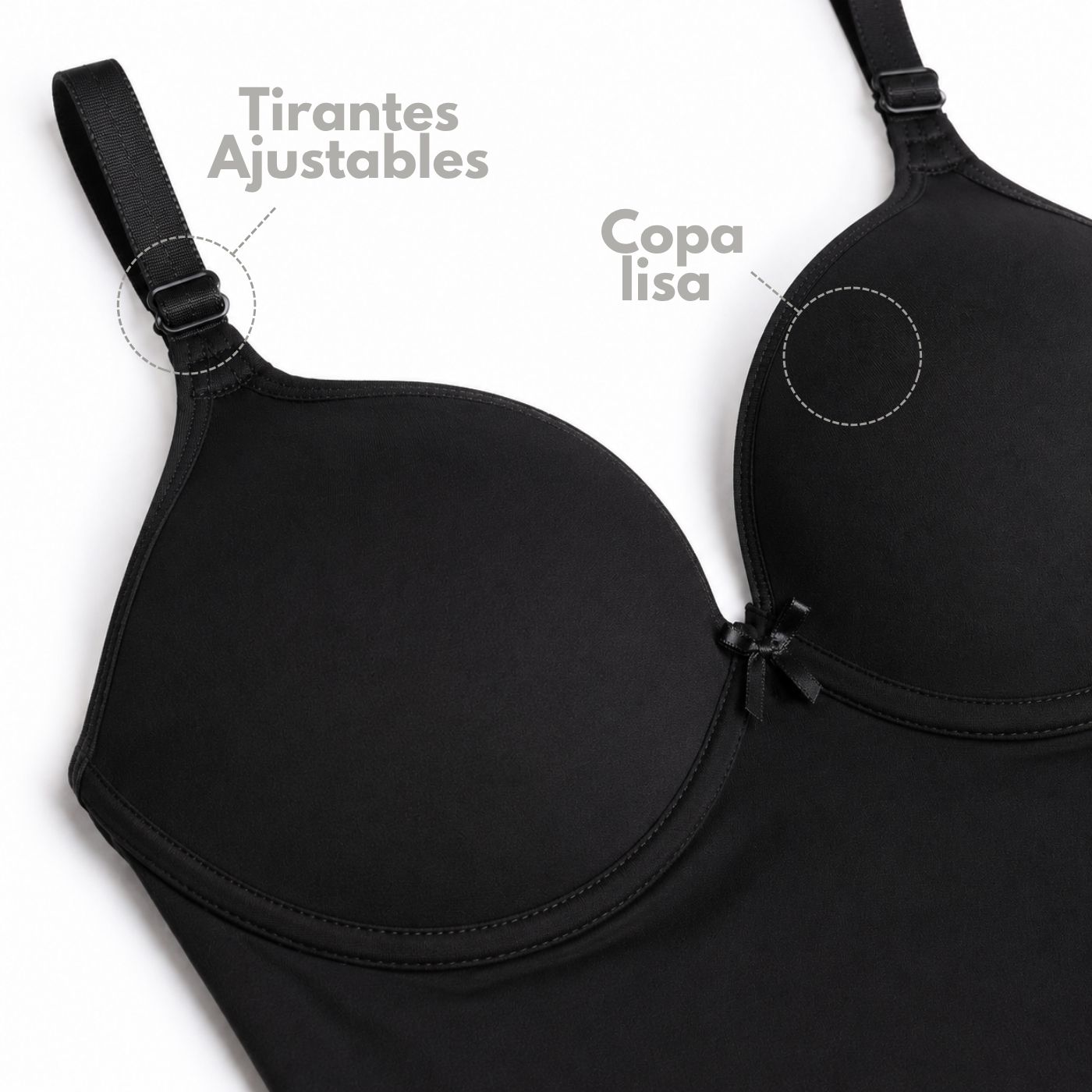 Body Copa Premoldeada Control Ligero Princesse de Luxe 8060 - Imagen 3