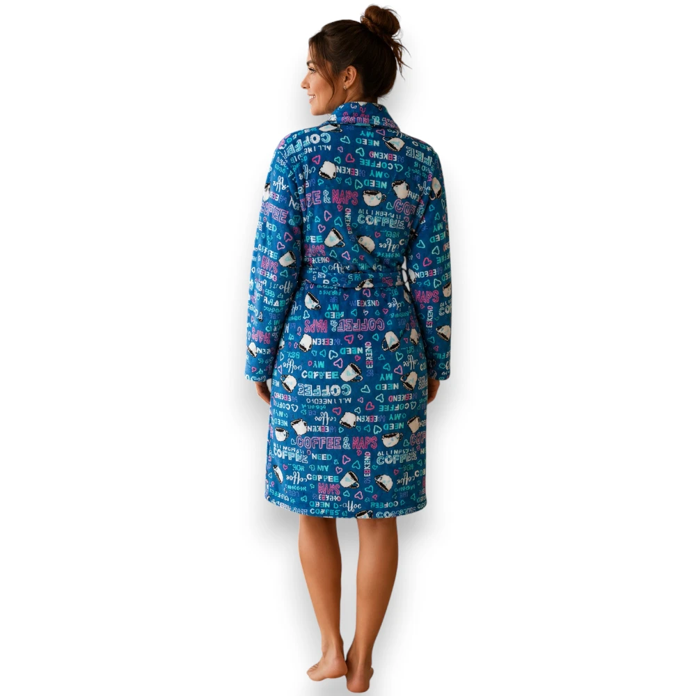 Bata Descanso Suave Polar Flannel Dama Deborah 8216 - Image 5