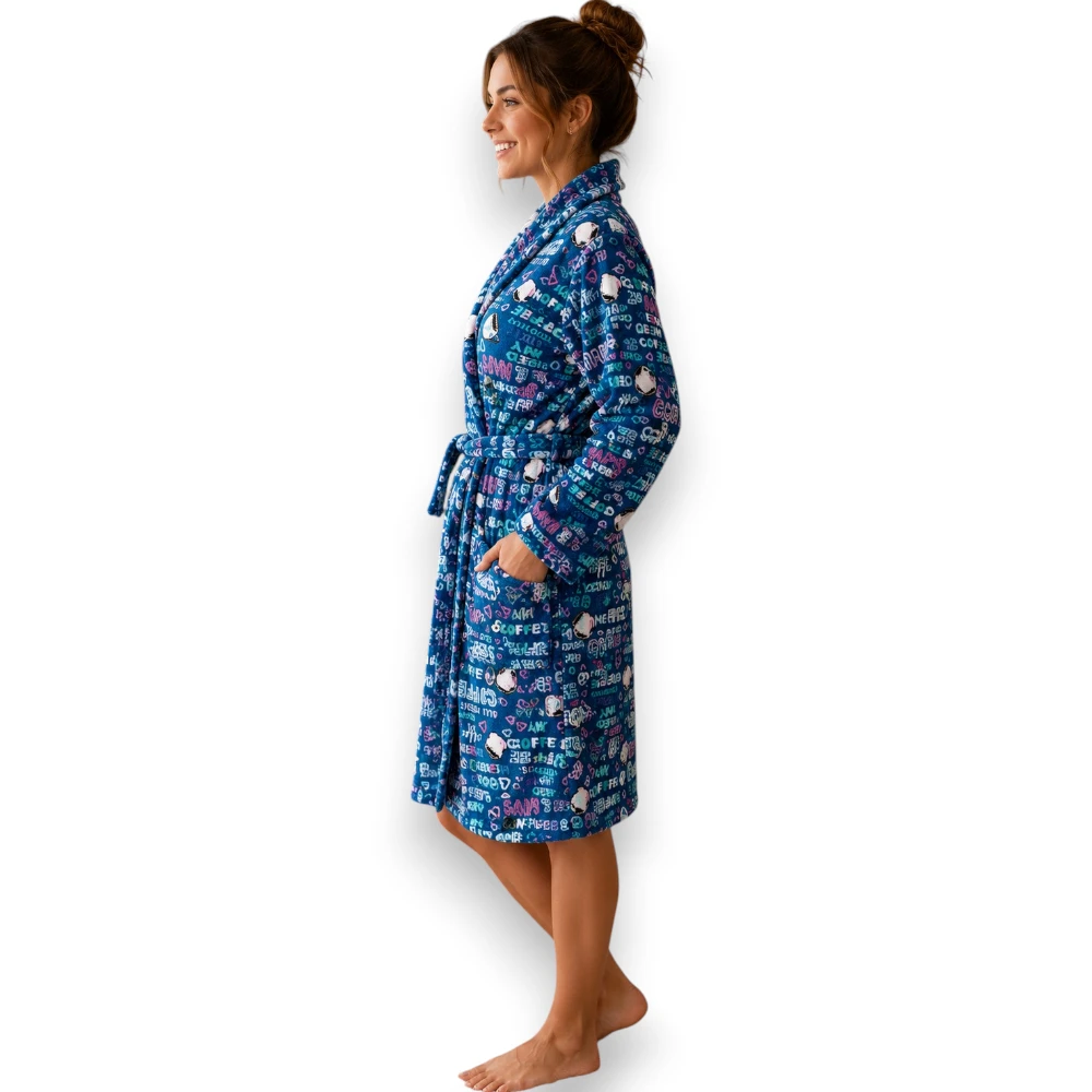 Bata Descanso Suave Polar Flannel Dama Deborah 8216 - Image 3