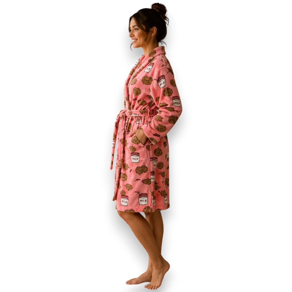 Bata Descanso Suave Polar Flannel Dama Deborah 8216 - Image 4