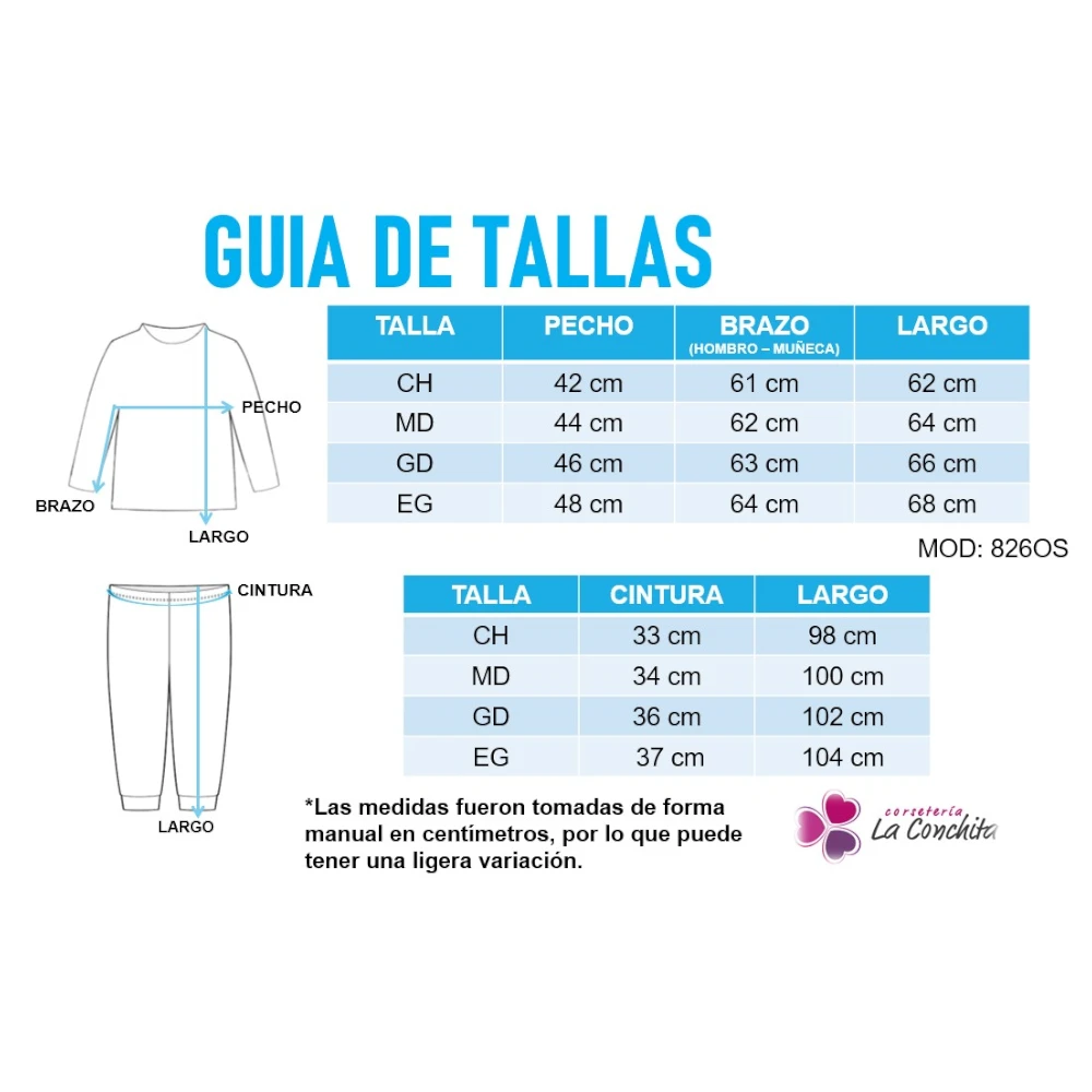 Guía de tallas