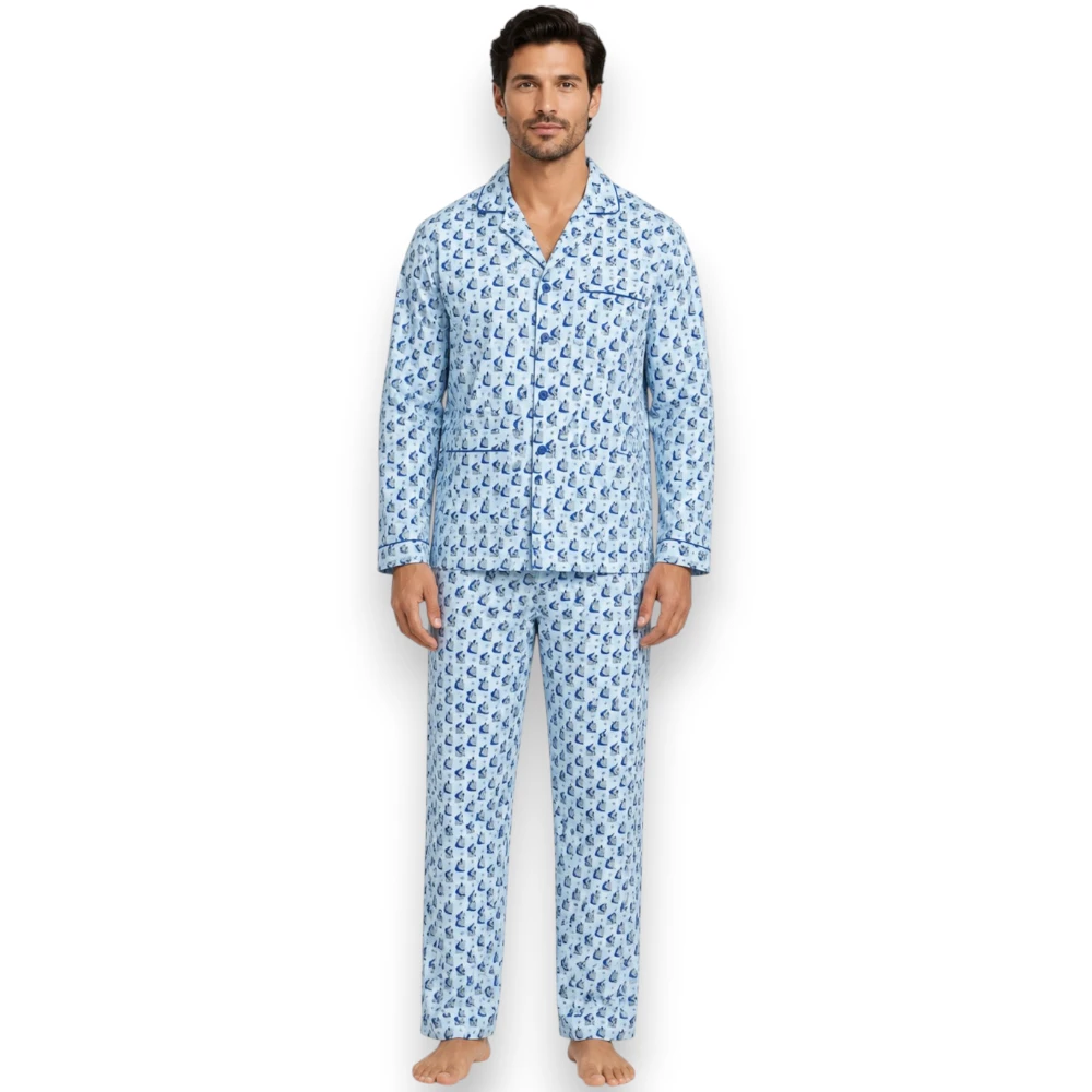 Pijama Franela Manga Larga Hombre 853 Jaimys - Image 2