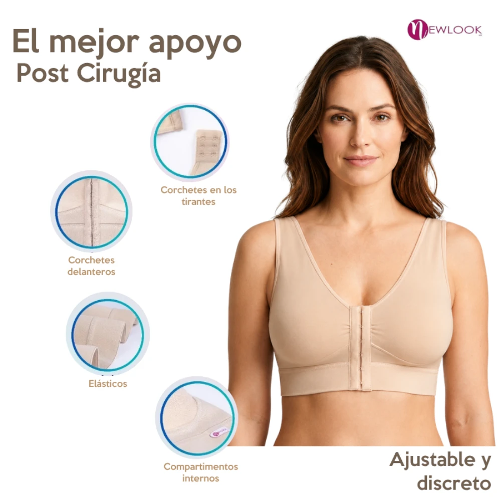 Bra Broche Al Frente Post Operatorio Cirugía 990 New Look - Image 2
