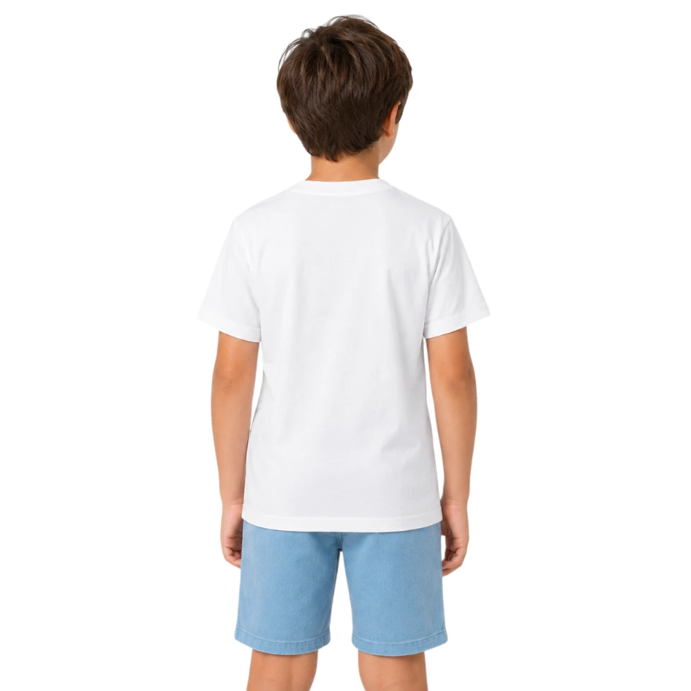 Playera Algodón Manga Corta Cuello Redondo Bam28r Niño - Image 2