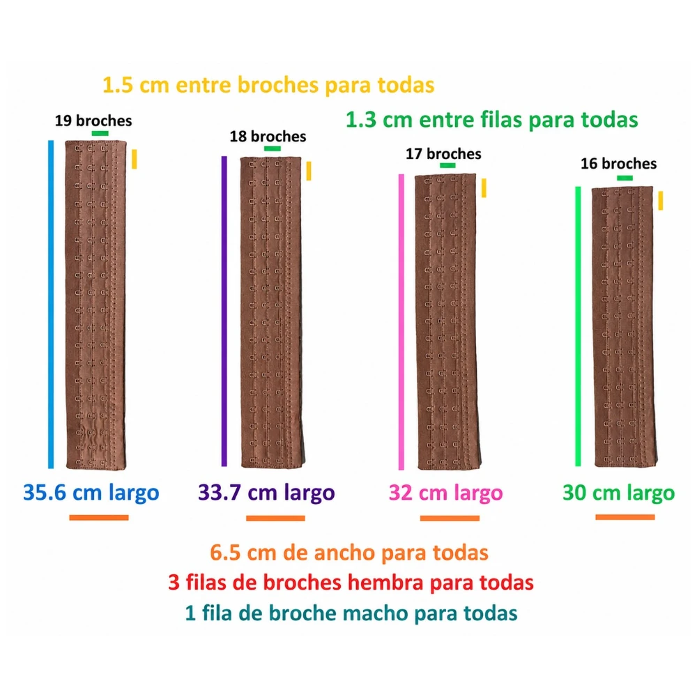 Extensión Larga Con Broches Para Faja O Corselette - Image 3