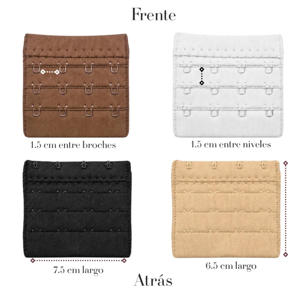 Extensión Para Brasier De 4 Ganchos Broches - Image 3