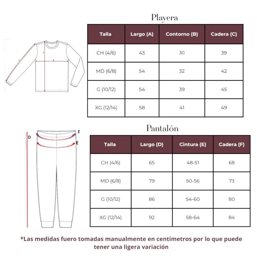Conjunto Térmico Para Niña Playera Pantalón De Algodón 20tna - Image 3