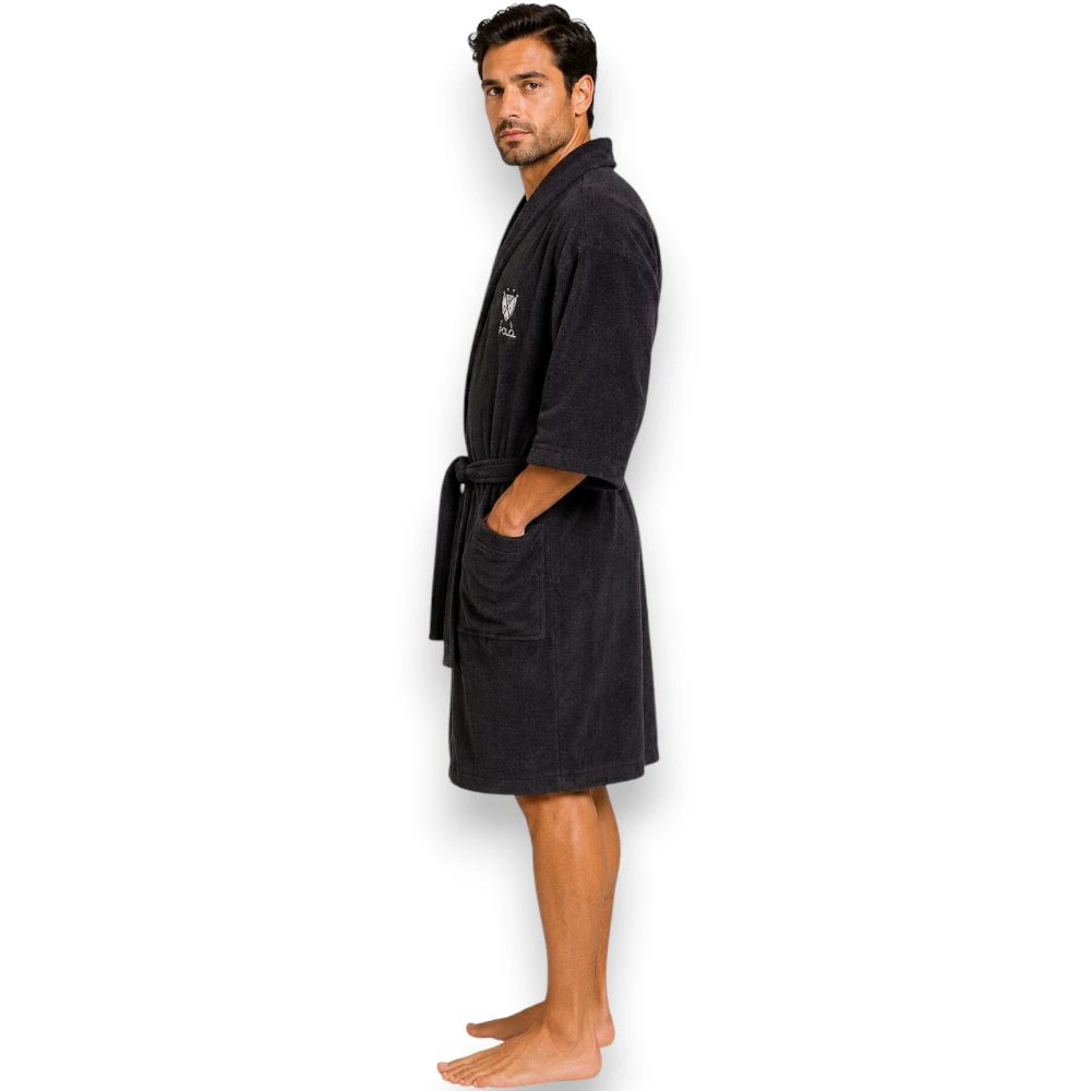 Bata Salida Baño Con Cinta Y Bolsillos Hombre Hpc Polo P5701 - Image 8