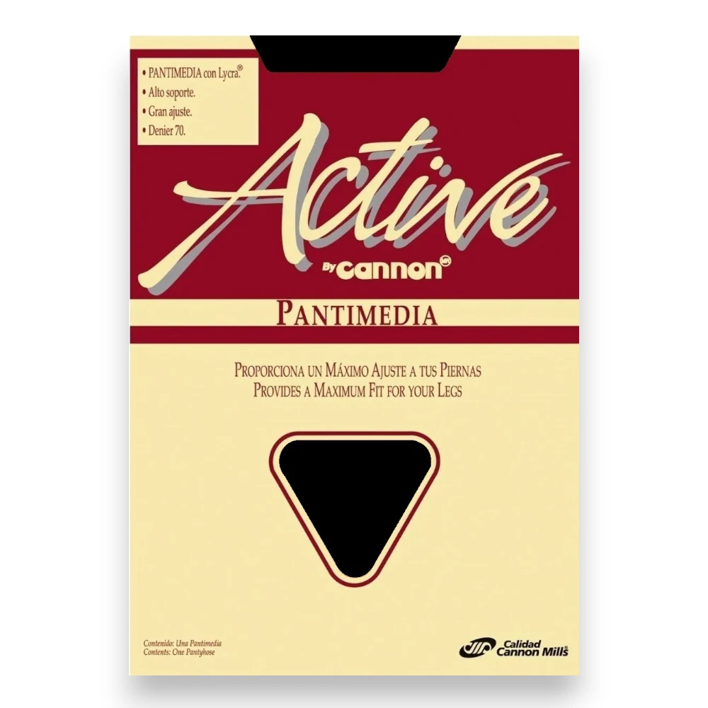 Pantimedia Alto Soporte Denier 70 Lycra Mujer Cannon Active - Imagen 2