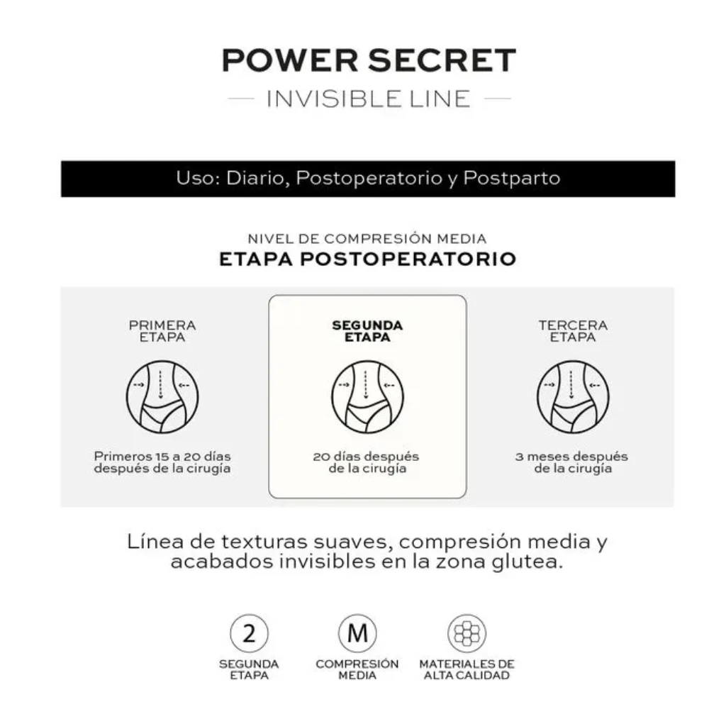 Faja Short Alto Cierre Levanta Glúteo Secret Ann Chery 1104 - Image 8