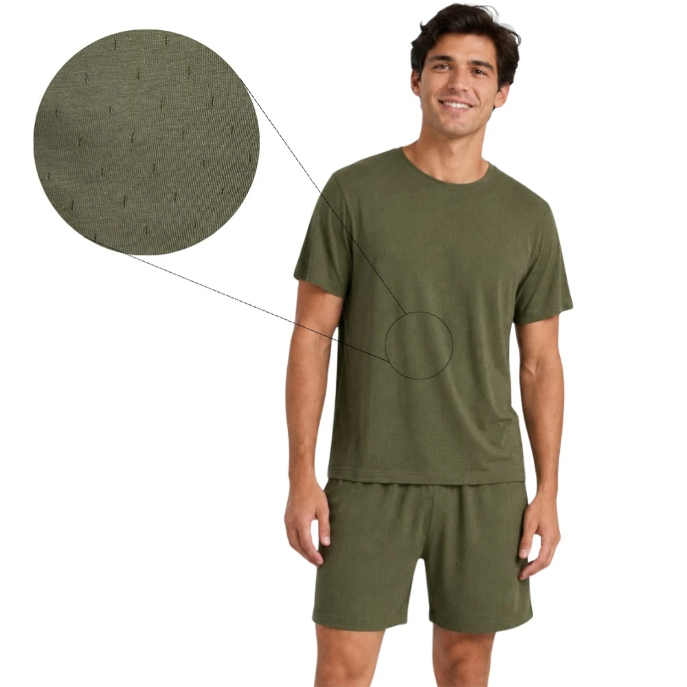 Pijama Algodón Manga Corta Con Short Hombre Mia Intima 68795 - Image 2
