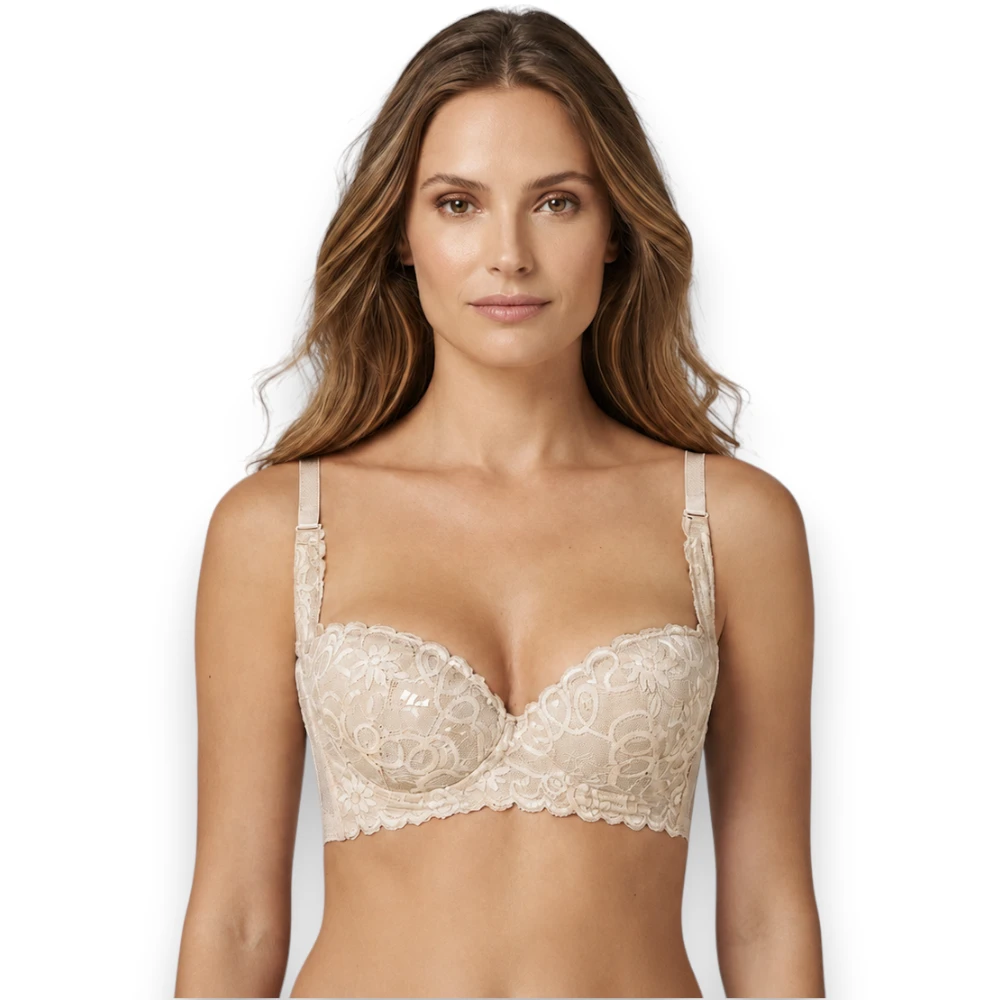 Brasier con Encaje Espalda Ancha Haby 11220