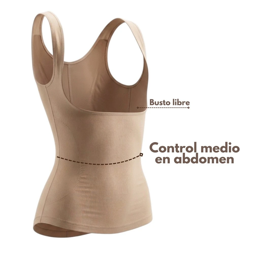 Camiseta Control Medio Con Busto Descubierto Solbi S4201 - Image 3