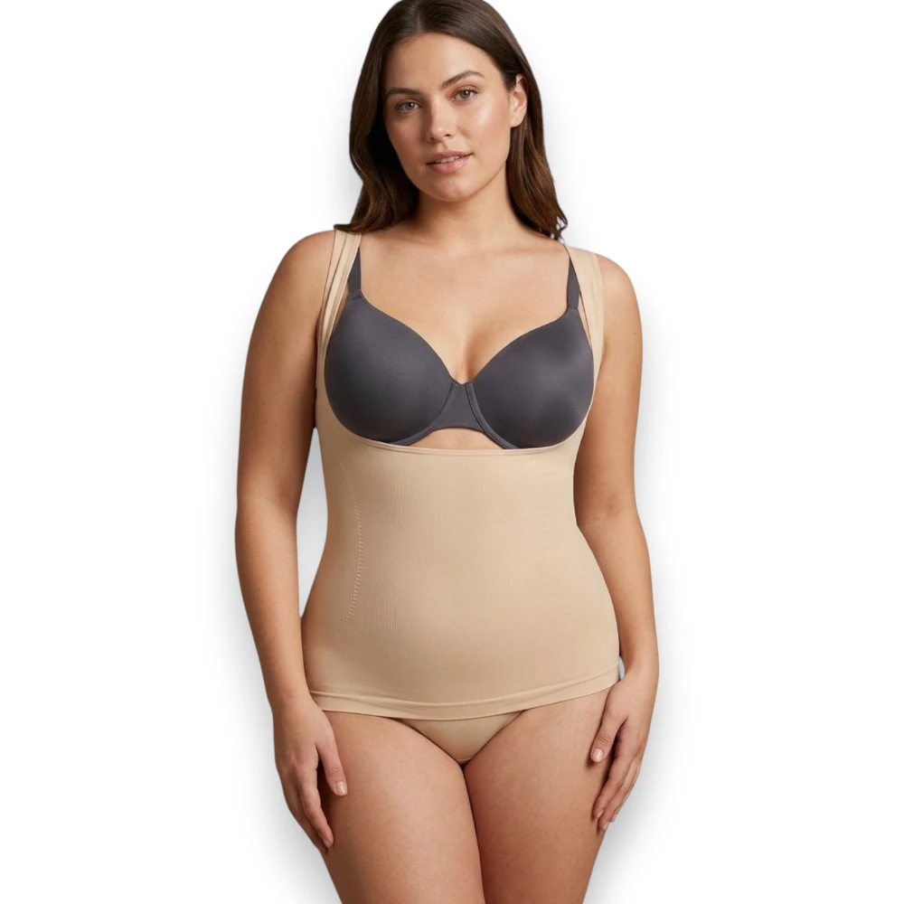 Camiseta Control Medio Con Busto Descubierto S4201 Solbi