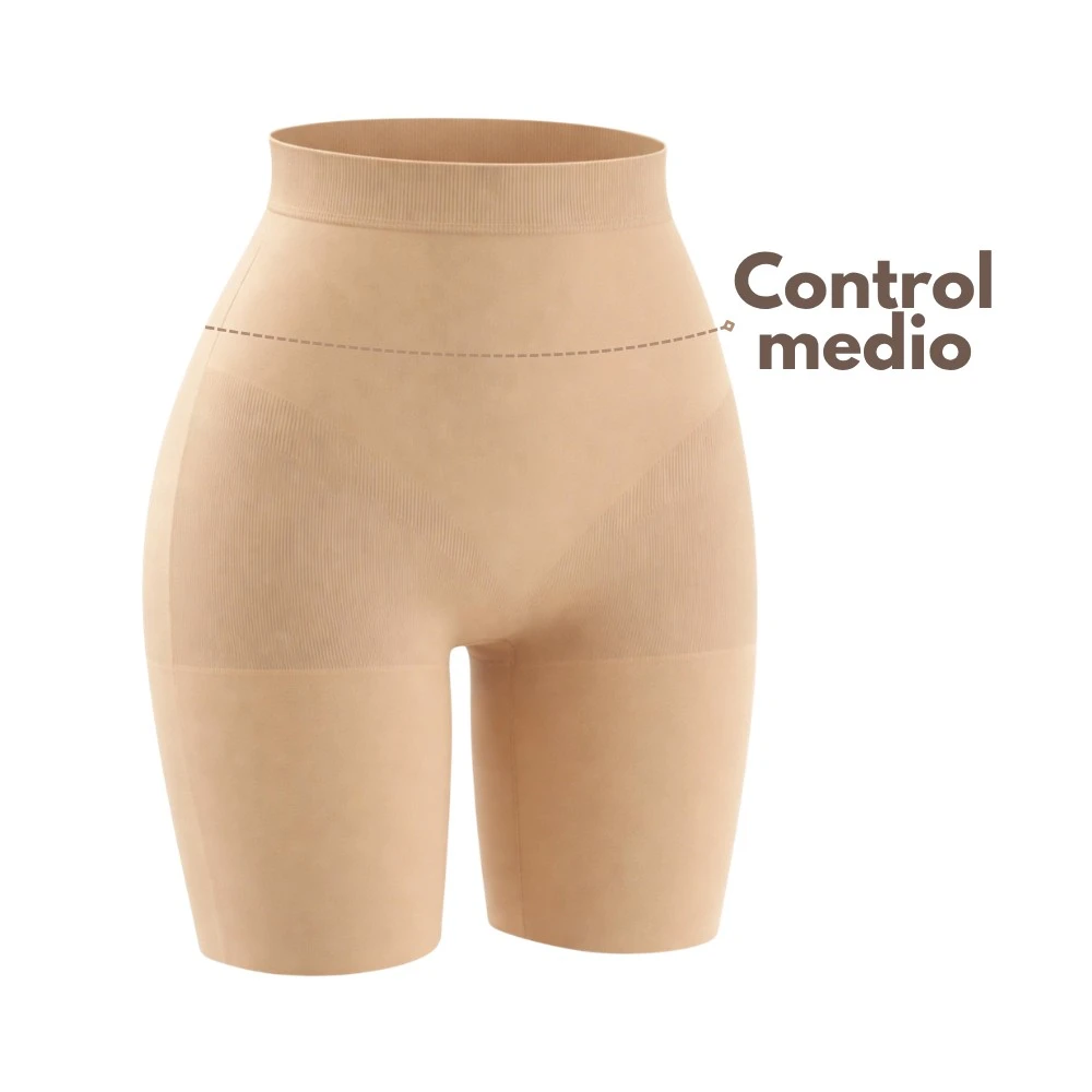 Panty Faja Alta Control Medio Pierna Alta Mujer Solbi S4310 - Image 3