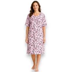 pijama-bata-camison-polar-manga-corta-dama-intime-40857