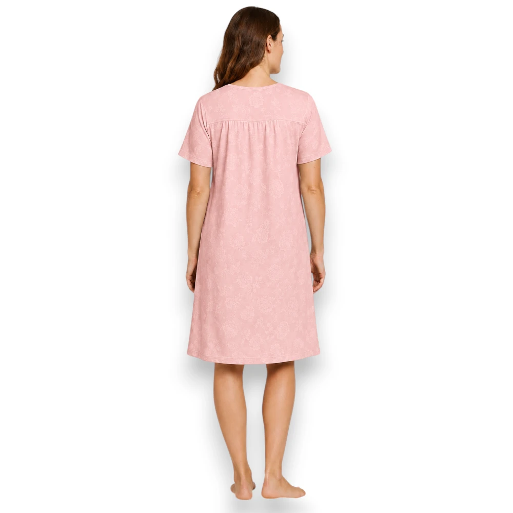 Pijama Bata Camisón Polar Manga Corta Dama Intime 40858 - Image 3