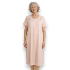 pijama-bata-manga-corta-botones-algodon-deborah-1110-mujer