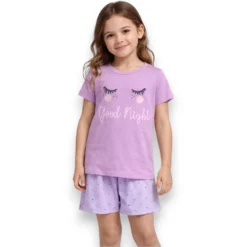 pijama-manga-corta-short-nina-algodon-13561-optima