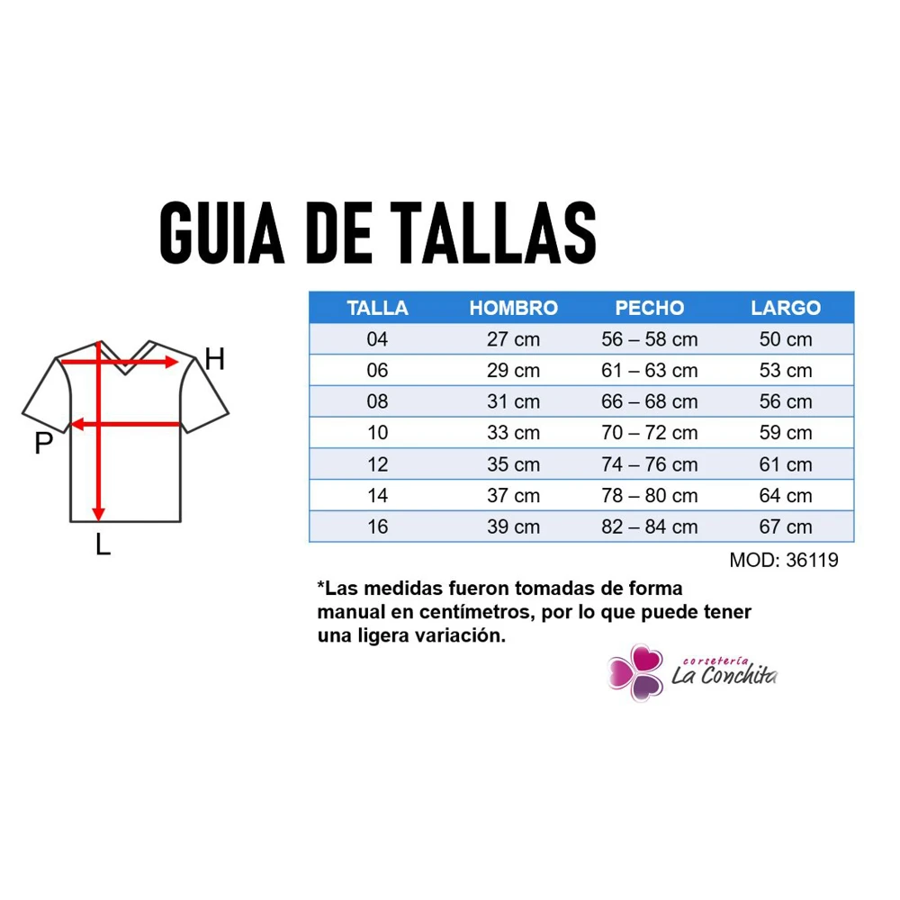 Guía de tallas